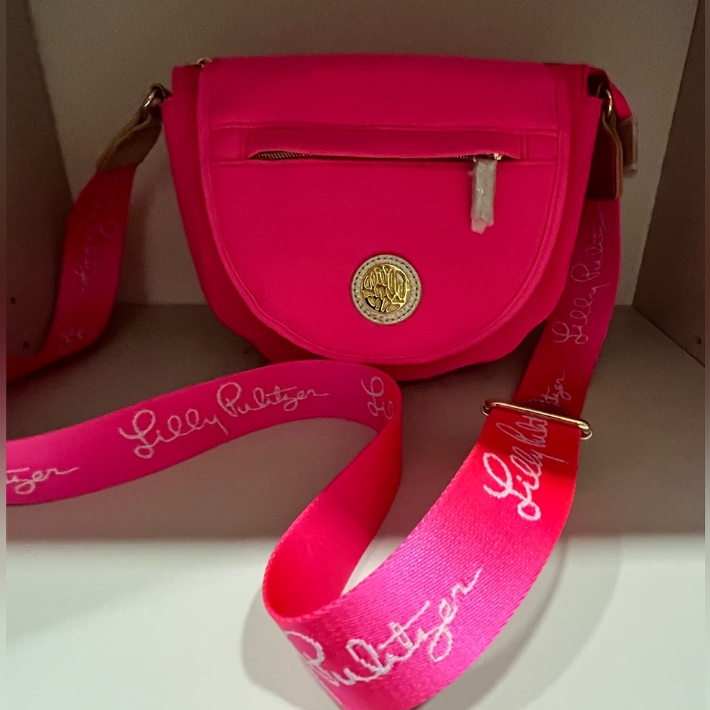 Lilly Pulitzer neoprene crossbody purse